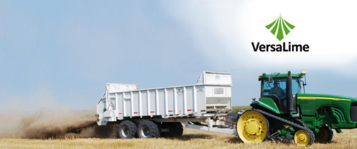 Versalime™ from American Crystal Sugar Company being spread onto a field.